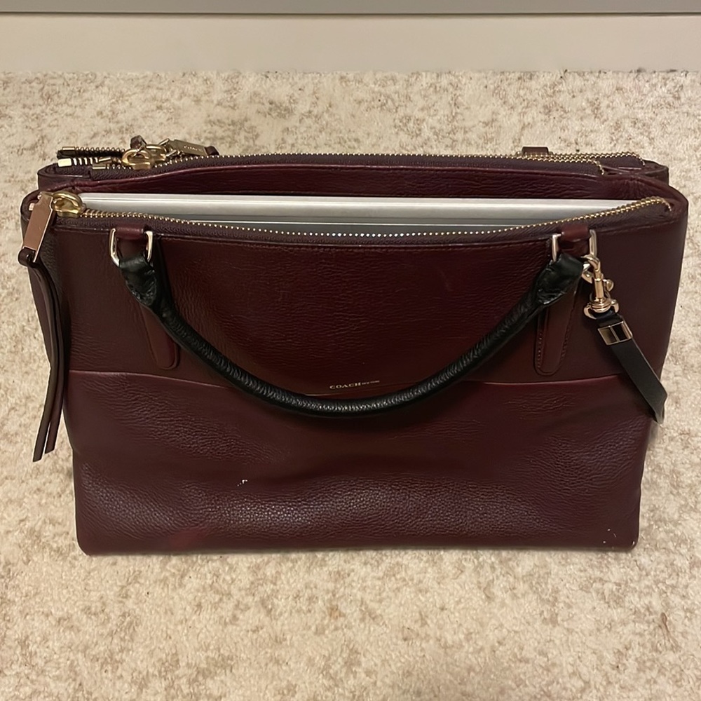 Coach burgundy Borough Bag - Picture 9 of 9